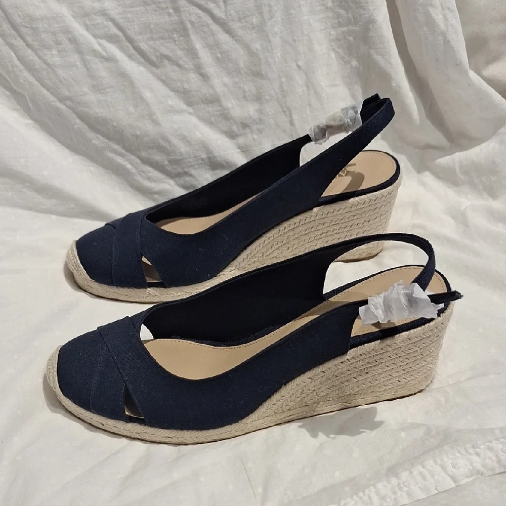 Lauren Ralph Lauren Hadley Espadrille Wedges Size 9.5 (NWOB)